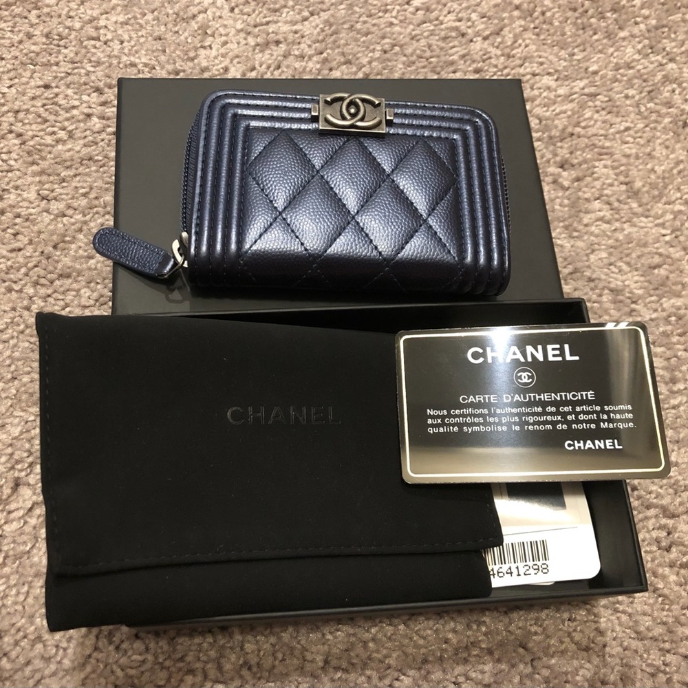 ⭐️SOLD⭐️ Chanel Boy Zip Coin Purse